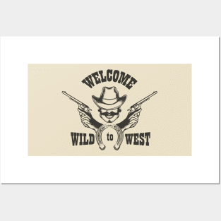 Welcome to Wild West Emblem Posters and Art